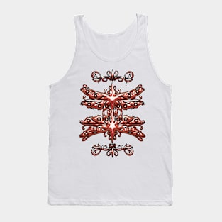 Dragonfly mating,black and red Tank Top